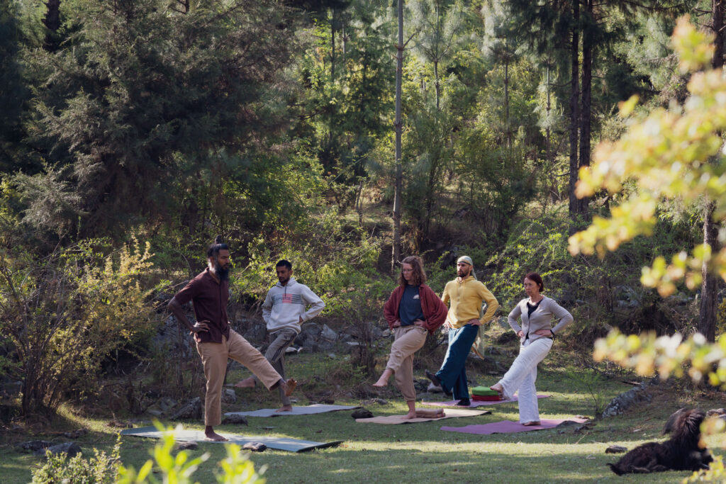 Yoga in the Himalayas of Urgam Valley